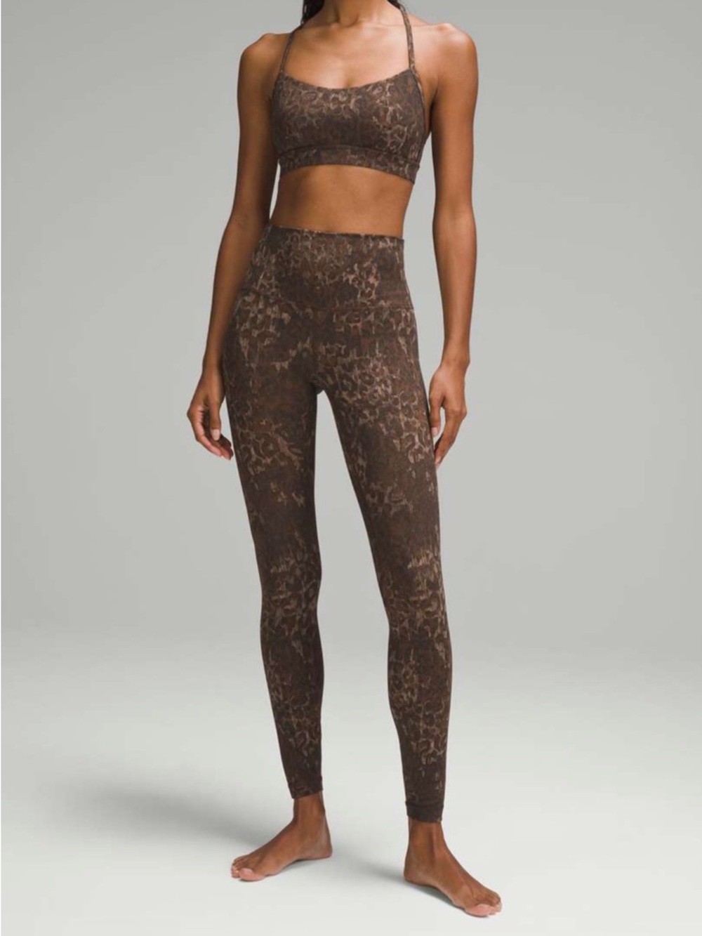 NWT!🍋🍋Lululemon Align High-Rise Pant 28”🍋🍋. Size 8. Color Truleopard Brown Multi